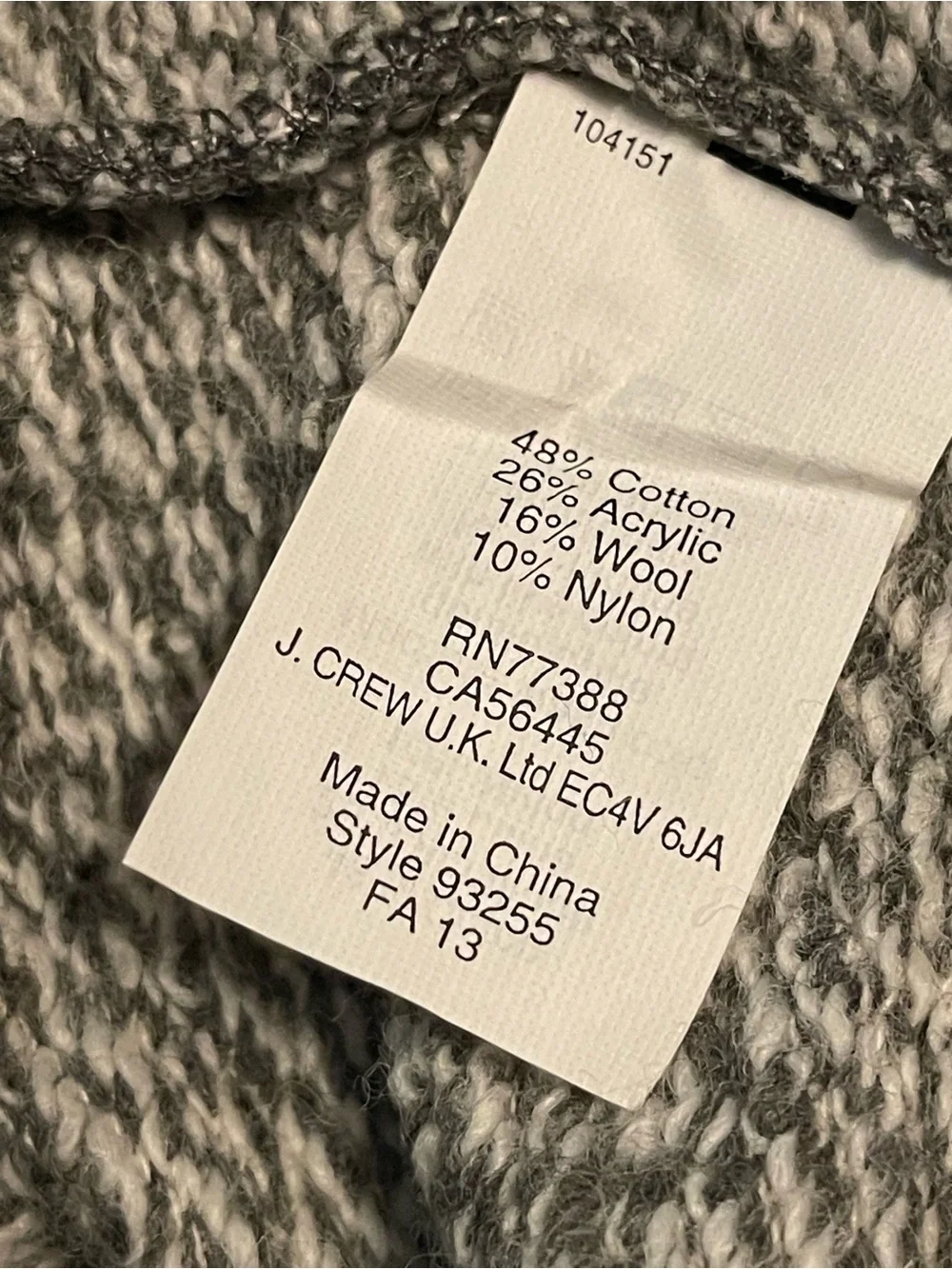J. Crew NWT Heather Soft Gray Cowl Neck Pullover Sweatshirt Tunic